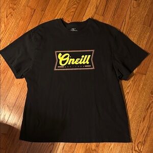 O'Neill Black and Yellow Logo Tee
